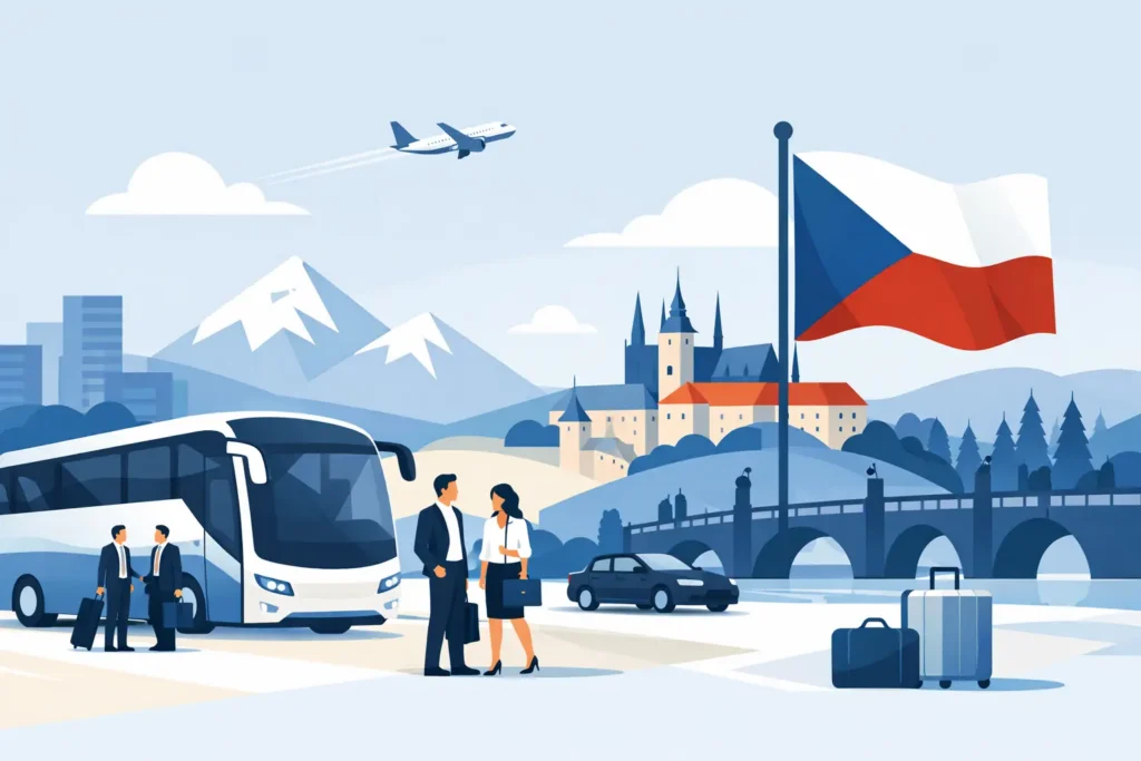 Jak zorganizować przejazd firmowy do Czech