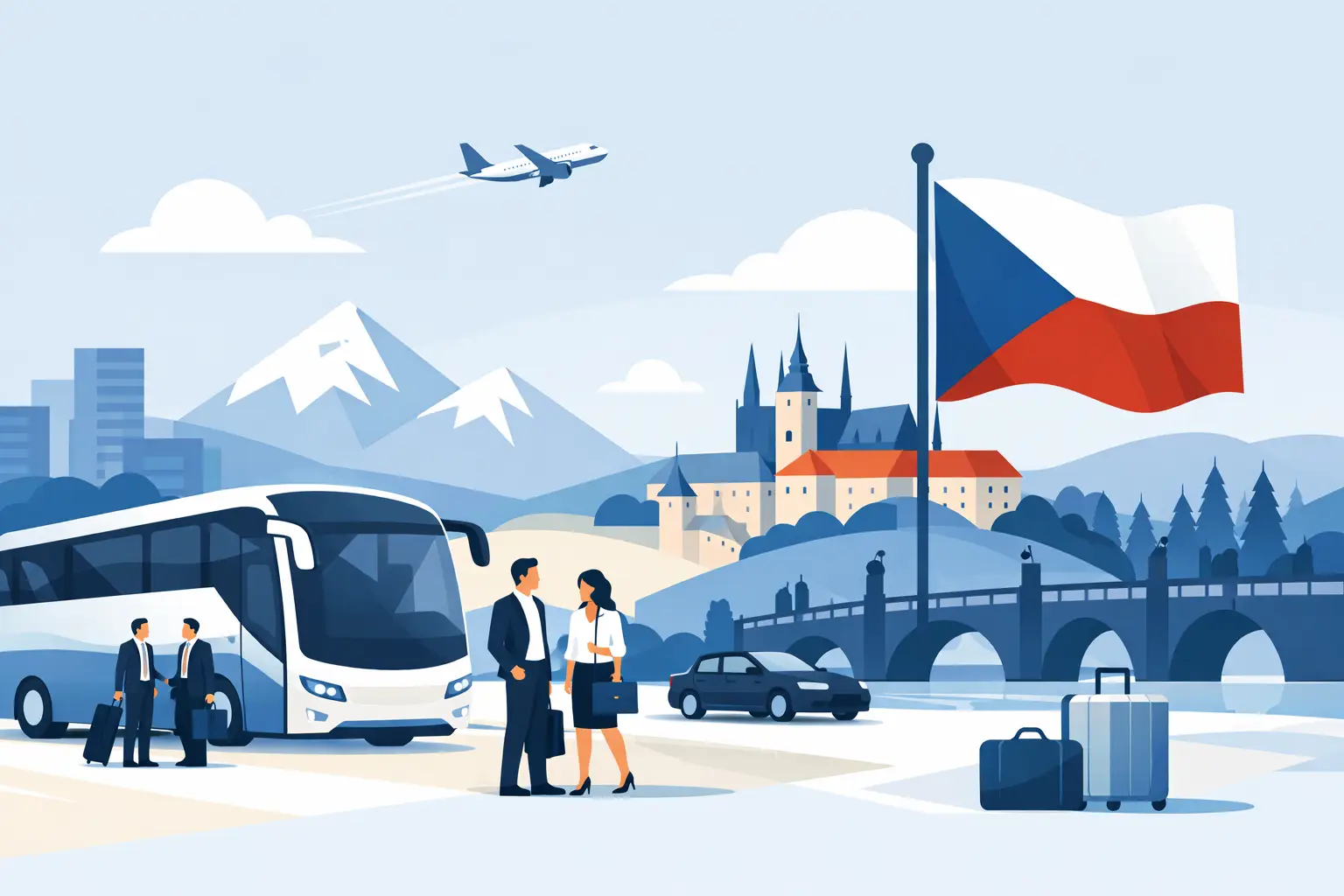 Jak zorganizować przejazd firmowy do Czech